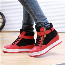 劲潮韩版女鞋内增高鞋厚底增高女鞋优质PU新款潮流女鞋单鞋批发