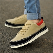 英伦风磨砂鞋厚底松糕鞋布洛克潮流男士休闲鞋韩版潮男鞋子2026