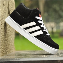 秋冬新款韩版潮鞋男式大嘴猴板鞋女式街舞鞋女板鞋高帮运动鞋情侣