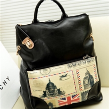 厂家批发2013新款印花米字国旗单肩斜跨手提包双背包学生包潮包