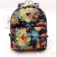 厂家直销2013新款韩版夏季原宿印花双肩背包书包学生包帆布包潮包