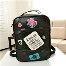 厂家直销2013新款韩版撞色复古包机车双肩背包书包学生包潮包