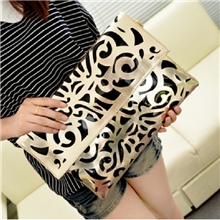 手拿包新款复古PU镂空信封包民族风斜跨包韩版手包女包批发