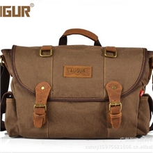 翱格/AUGUR帆布包批发男士单肩包斜挎休闲横款男包休闲包7032#