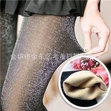 纳米绒纤维狗抓不破双层加大加肥假透明竹炭打底裤