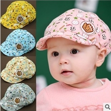 儿童帽子批发韩版全棉字母宝宝婴儿帽鸭舌棒球帽时尚帽