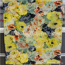 厂家直销春夏优质女装面料现贷新品涤纶面料印花75D高捻雪纺