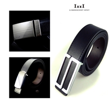 【伙拼组货款】百搭男士皮带平滑扣皮带男式腰带真皮枪板扣