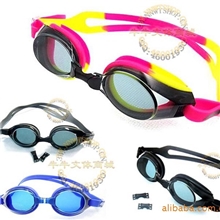 限时促销批发捷佳袋装游泳镜M100大框可调防雾