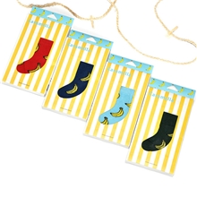 【爆款】caramella秋冬男士礼盒袜全棉提花香蕉韩国袜袜子批发