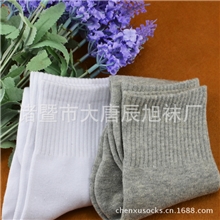 厂家直销精梳棉防臭外贸袜子批发休闲运动袜中筒男士袜子