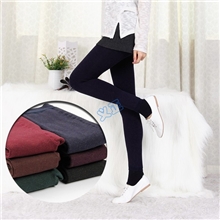 女士秋冬新款七彩棉一体裤加厚显瘦九分踩脚打底裤保暖裤厂家批发