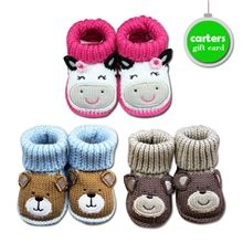 品牌外贸原单新生婴儿卡通毛线鞋袜手工钩针小熊鞋newborn