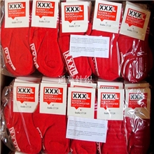 双11备货厂家直销红色带独立商标儿童袜毛圈童袜加厚拉毛袜