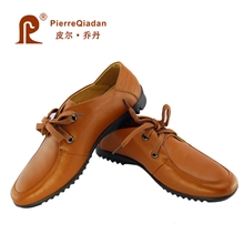 男士圆头系带真皮休闲男鞋头层牛皮鞋子现货低价处理假一赔三
