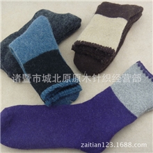 超厚翻边松口羊毛袜女中筒袜毛圈拉毛毛巾袜原单tutuanna批发