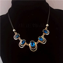 庄正饰品批发高档水晶合金项链X1365