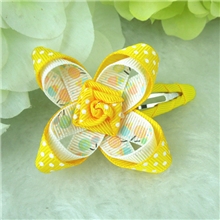 韩版儿童蝴蝶结发夹2013新款儿童发夹发饰批发水滴夹6个装