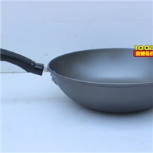 郏县炊具厂家供应新款铸铁平底炒锅加宽加厚边车床精细加工