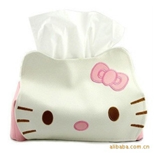 helloKitty新款皮革纸巾抽(方)