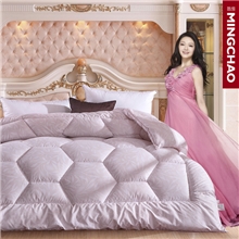 明超国际秋冬加厚纤维被子春秋被芯厂家冬被批发棉被礼品贴牌加工