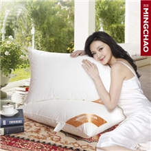 明超国际|高档宾馆羽丝绒枕头护颈纤维加天丝枕芯厂家批发