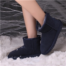 真皮短靴冬靴真牛皮雪地靴5854低筒靴短筒靴情侣款雪地靴