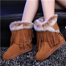 2013经典款雪地靴流梳兔毛雪地靴时尚保暖5818