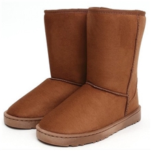 韩版恩彩中筒雪地靴女靴子冬靴牛筋底厚保暖棉鞋潮靴保暖靴