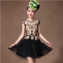 2013夏季淘宝爆款绣花背心连衣裙高端新款连衣裙夏季大码连衣裙