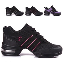 新款跳舞鞋增高女士广场舞蹈鞋现代舞软底爵士舞鞋运动健身鞋760