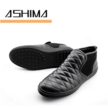 广州秋冬新款加厚保暖高帮男士休闲男鞋潮流真皮男鞋满包邮