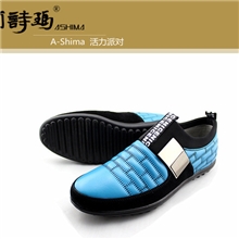 2013春秋款金属搭扣头层真皮时尚潮流休闲鞋男韩版潮质量第一