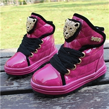 儿童棉鞋批发2013冬款加厚男童女童牛筋底皮鞋保暖舒适宝宝鞋