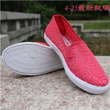 XQ/欣清老北京布鞋清爽网眼鞋女单鞋子休闲百搭软底妈妈鞋