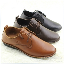 工厂真皮圆头平底系带深口单鞋英伦复古牛津女鞋批发