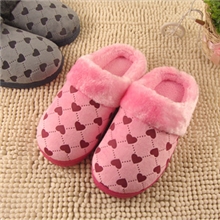 冬季新款棉拖鞋厂家批发心连心保暖居家拖鞋半包跟防滑毛绒拖鞋