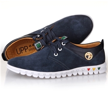 UPP新款男士休闲皮鞋韩版潮男鞋耐磨休闲鞋磨砂皮男板鞋