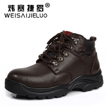 2013冬季新款男棉鞋休闲保暖靴男士真皮棉鞋羊毛头层牛皮雪地靴