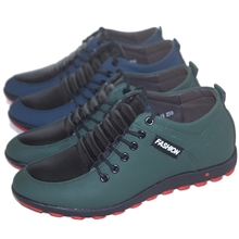 韩版新款秋冬季时尚真皮男皮鞋防滑耐磨橡胶底男士单鞋休闲鞋