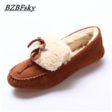 2013磨砂豆豆鞋平底蝴蝶结单鞋韩版羊毛女鞋真皮休闲鞋潮流驾车鞋