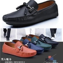 男鞋正品豆豆鞋透气头层牛皮实拍休闲英伦潮流鞋驾车鞋
