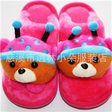 厂家直销新款卡通童鞋棉拖鞋批发18-22码小熊棉鞋厂家直销