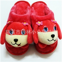 2013新款热销卡通小狗棉拖鞋家居拖鞋、毛绒室内布拖鞋批发25-27