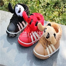 【伙拼】童鞋批发泰迪熊宝宝鞋男女童低帮靴子儿童雪地靴保暖