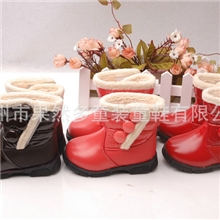 【中国好童鞋】冬季热卖1066防水亮皮保暖棉鞋三色可选特价