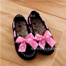童鞋批发韩版蝴蝶结童鞋女童单鞋儿童单鞋学生舞蹈鞋豆豆鞋