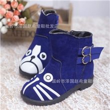 爆款2013秋季新款男童女童单鞋儿童豆豆鞋猫狗鞋冬季棉批发