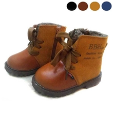 2013冬加厚保暖爆休闲短靴儿童皮靴男孩靴子棉鞋批发雪地靴