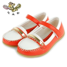 【伙拼】中国好童鞋2013秋款手工缝线糖果色拼色公主单鞋童鞋